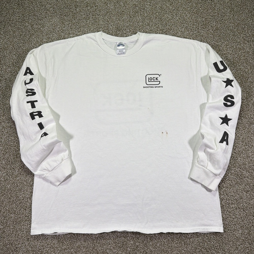 Vintage Lock Gun Protection Longsleeve Shirt Size 2XL USA Shooting Sports